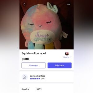 Squishmallow opal the octopus